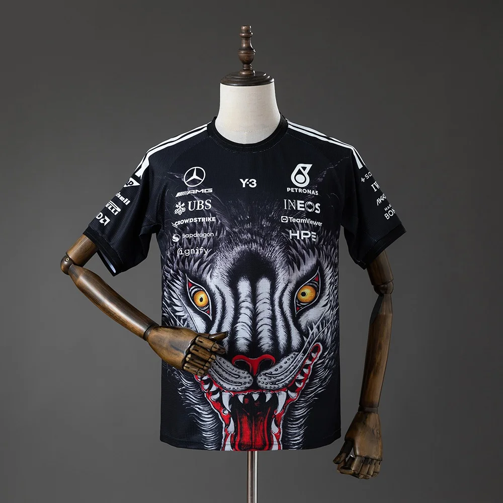 T-Shirt Y-3 Mercedes-AMG F1 Preto - Vista 1